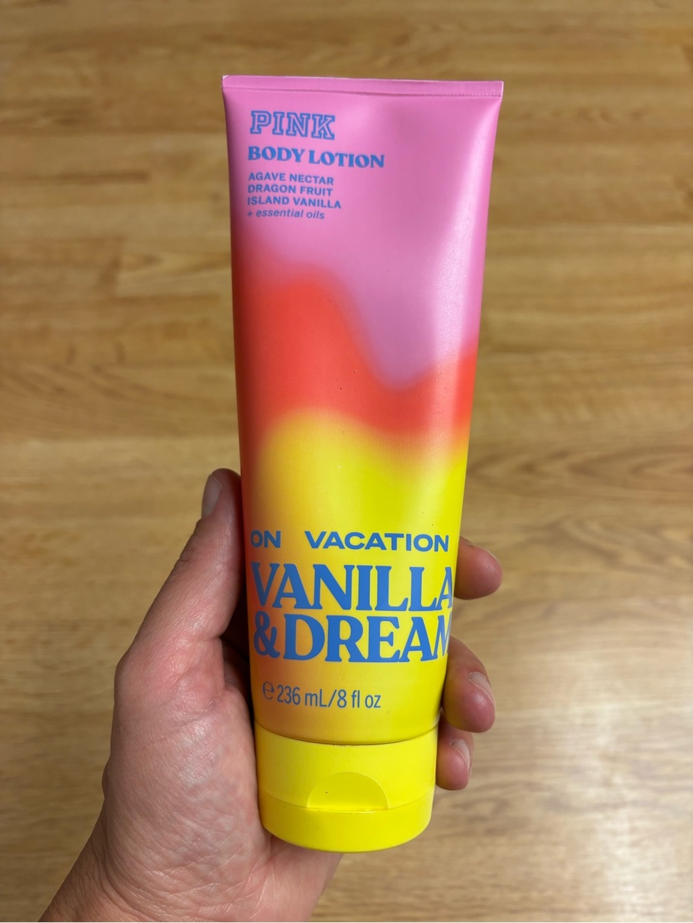PINK Victoria's Secret Vanilla & Dream Body Lotion - Pink, Orange, Yellow